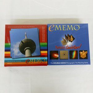 eMemo Braintwisting picture tile matching game Lot of 2 New
